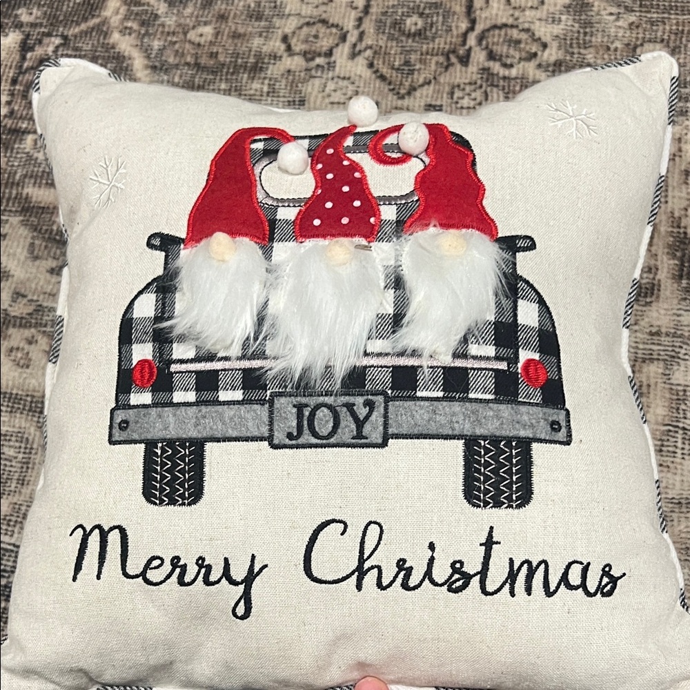 Festive Gnome Christmas Pillow - Picture 4 of 4